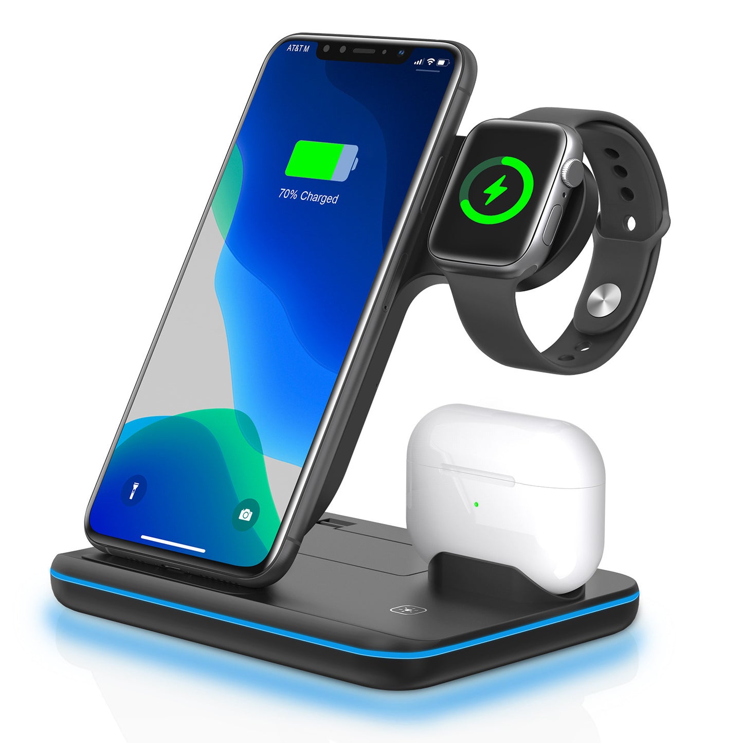 Station de charge sans fil 3-en-1