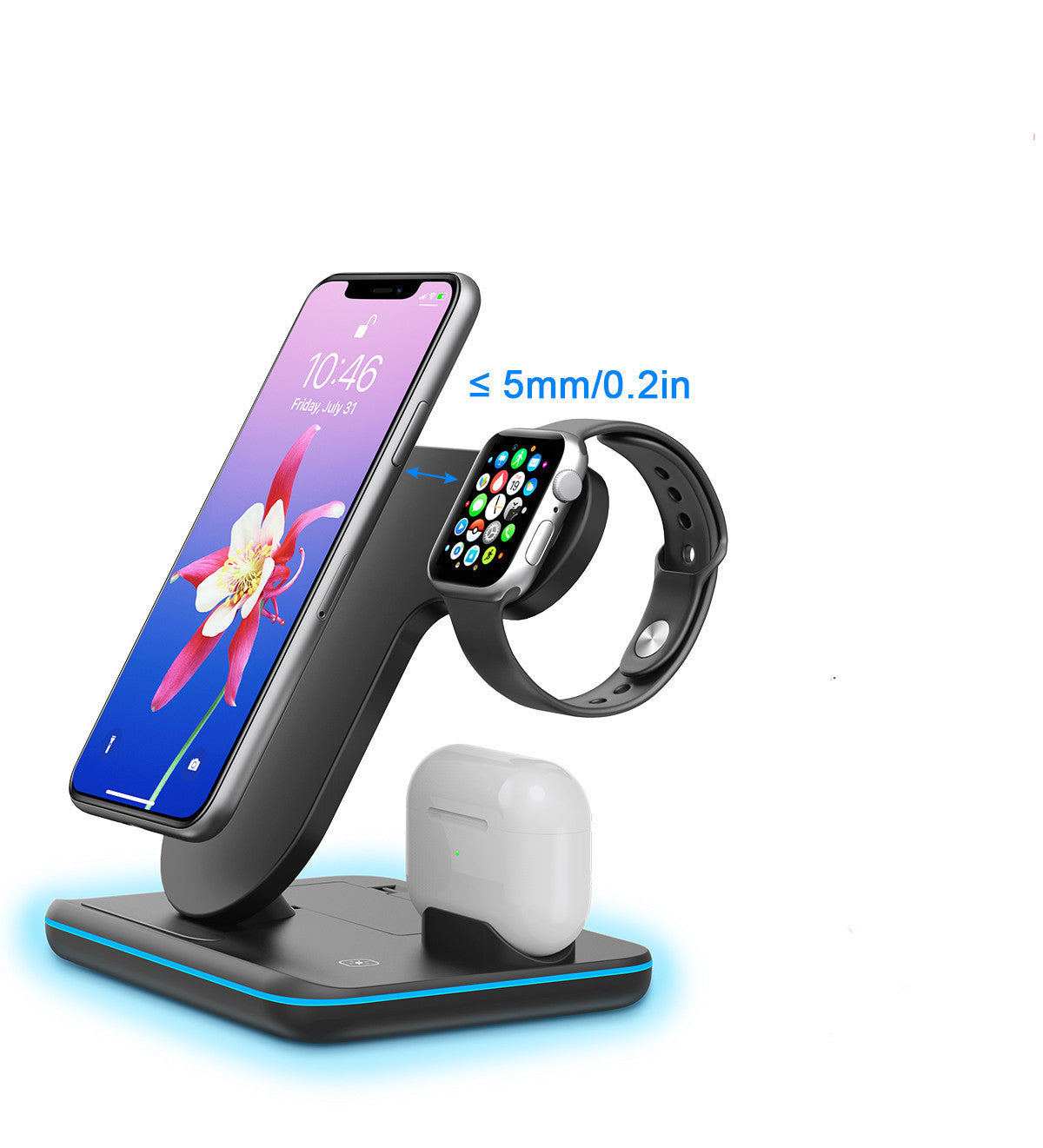 Station de charge sans fil 3-en-1